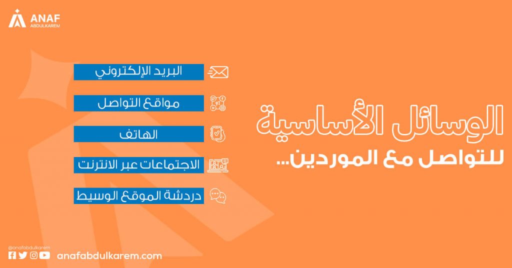 وسائل التواصل مع موردين علي بابا